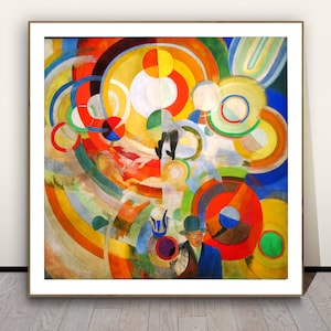 Manege de Cochons by Robert Delaunay Fine Art Print - Delaunay Abstract Painting / Gift Idea / Wall Decor
