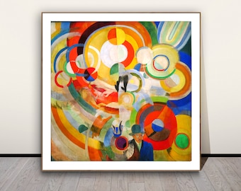 Manege de Cochons by Robert Delaunay Fine Art Print - Poster Paper or Canvas Print / Gift Idea / Wall Decor