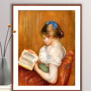 読書家(本を読む若い女性) - ピエール=オーギュスト 読書家(本を読む若い女性) - ピエール=オーギュスト
