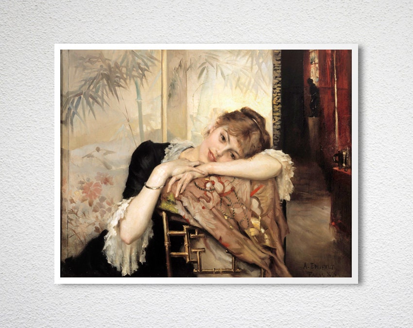 The Parisienne by Albert Edelfelt Fine Art Print Etsy 日本