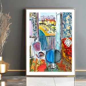 Nice le Gueridon, France by Raoul Dufy Fine Art Print - Cityscape Painting, Gift Idea, Home Decor, Wall Decor