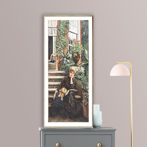 La Soeur Ainee di James Joseph Tissot Fine Art Print - Carta per poster o stampa su tela / Idea regalo / Decorazione da parete
