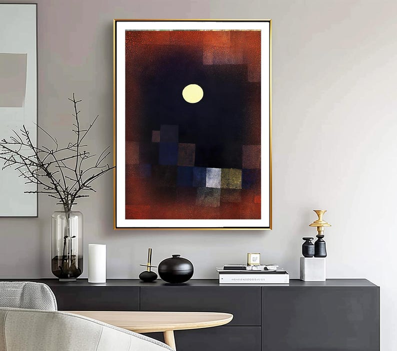 Paul Klee Moonrise Abstract Art Print: Fine Art Reproduction - Etsy