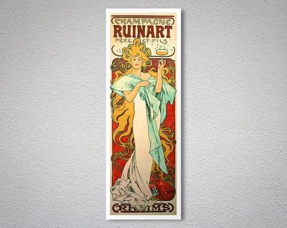 art nouveau Alphonse MUCHA ART Chocolate advertising poster canvas print