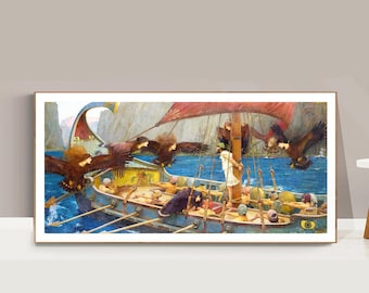 Ulysses and the Sirens Art Print by John William Waterhouse