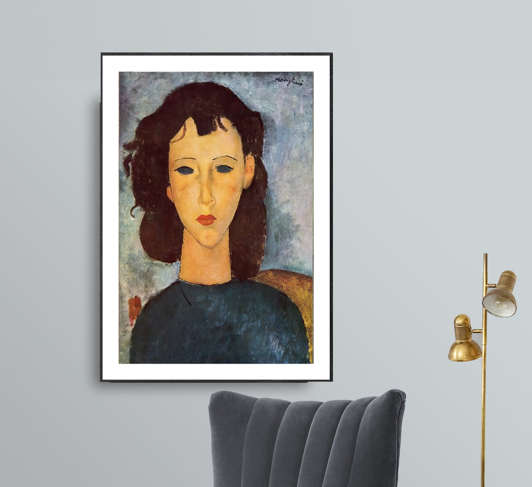 Portrait of a Girl by Amedeo Modigliani Fine Art Print - Etsy