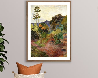 Paul Gauguin Martinique Landscape Print: Post-Impressionist Wall Art