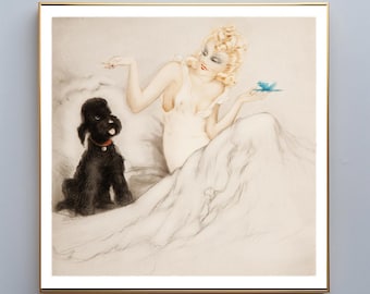 Morning Cup by Louis Icart Fine Art Print - Figurative Art, Food&Drink Artwork