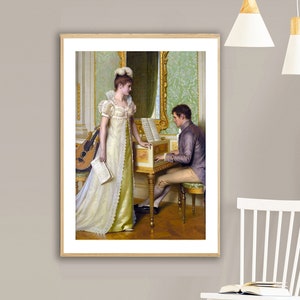 The Prelude by Edmund Blair Leighton Fine Art Print - Music Poster / Gift Idea / Wall Decor
