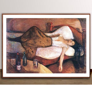 The Day After by Edvard Munch Fine Art Print - Poster Paper or Canvas Print / Gift Idea / Wall Decor