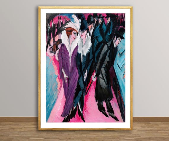 Berlin Street Art Print: Ernst Ludwig Kirchner Expressionist