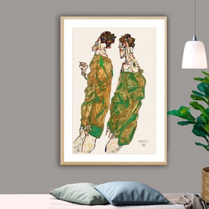 Devotion by Egon Schiele, Fine Art Print, Expressionist Poster, Abstract Artwork, Romantic Wall Art, Modern Painting, Vintage Wall Décor