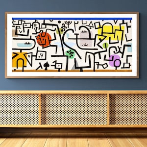 Rich Port by Paul Klee  Fine Art Print - Abstract Painting, Landscape Poster, Modern Art / Gift Idea / Abstract Wall Decor