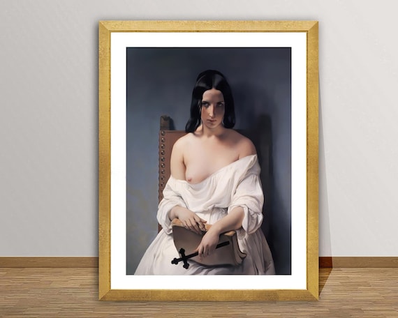 Francesco Hayez Meditation Fine Art Poster: Romanticism Painting