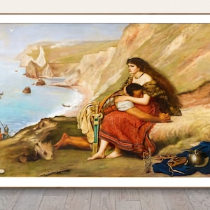 The Romans Leaving Britain by Sir John Everett Millais  Fine Art Print - Poster Paper or Canvas Print / Gift Idea / Wall Decor