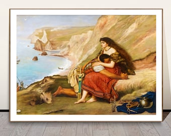 The Romans Leaving Britain by Sir John Everett Millais  Fine Art Print - Poster Paper or Canvas Print / Gift Idea / Wall Decor
