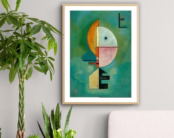Upward by Wassily Kandinsky Fine Art Print - Posterpapier of canvasafdruk / Cadeau-idee / Muurdecoratie