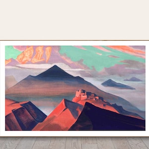 Tent Mountain, Canada by Nicholas Roerich  Fine Art  Print - Poster Paper or Canvas Print / Gift Idea