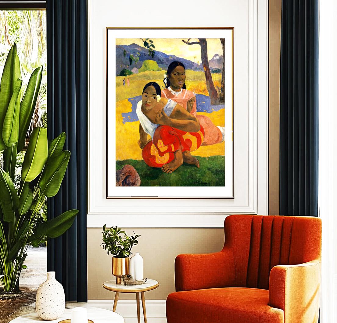 ポール・ゴーギャン、【ナフェア・フォア・イポイポ（いつ嫁ぐのか）】 楽天市場】絵画 世界の名画 ナフェア・ファア・イポイポ（いつ