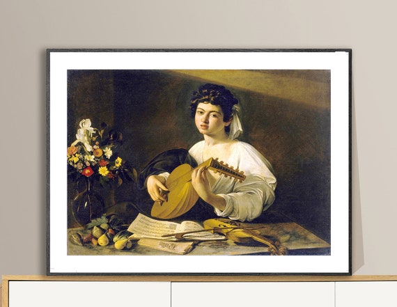poster. The Lute Player Art Print Caravaggio