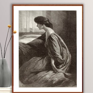 Quiet Hour by John White Alexander Fine Art Print - Poster Paper or Canvas Print / Gift Idea / Wall Decor