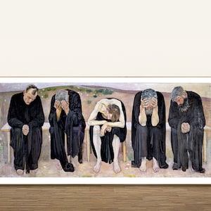 The Disappointed Souls by Ferdinand Hodler Fine Art Print Wall Décor, Figurative Artwork, Deco Interior image 1