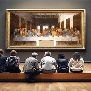 Impresión artística de La Última Cena, 1498, de Leonardo Da Vinci - Arte renacentista / Idea de regalo de obra icónica / Decoración de pared de arte cristiano