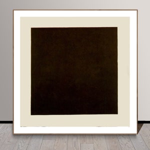 The Black Square by Kazimir Malevich Fine Art Print - Abstract Art, Iconic Painting of Abstract Art, Wall Decor, Gift Idea