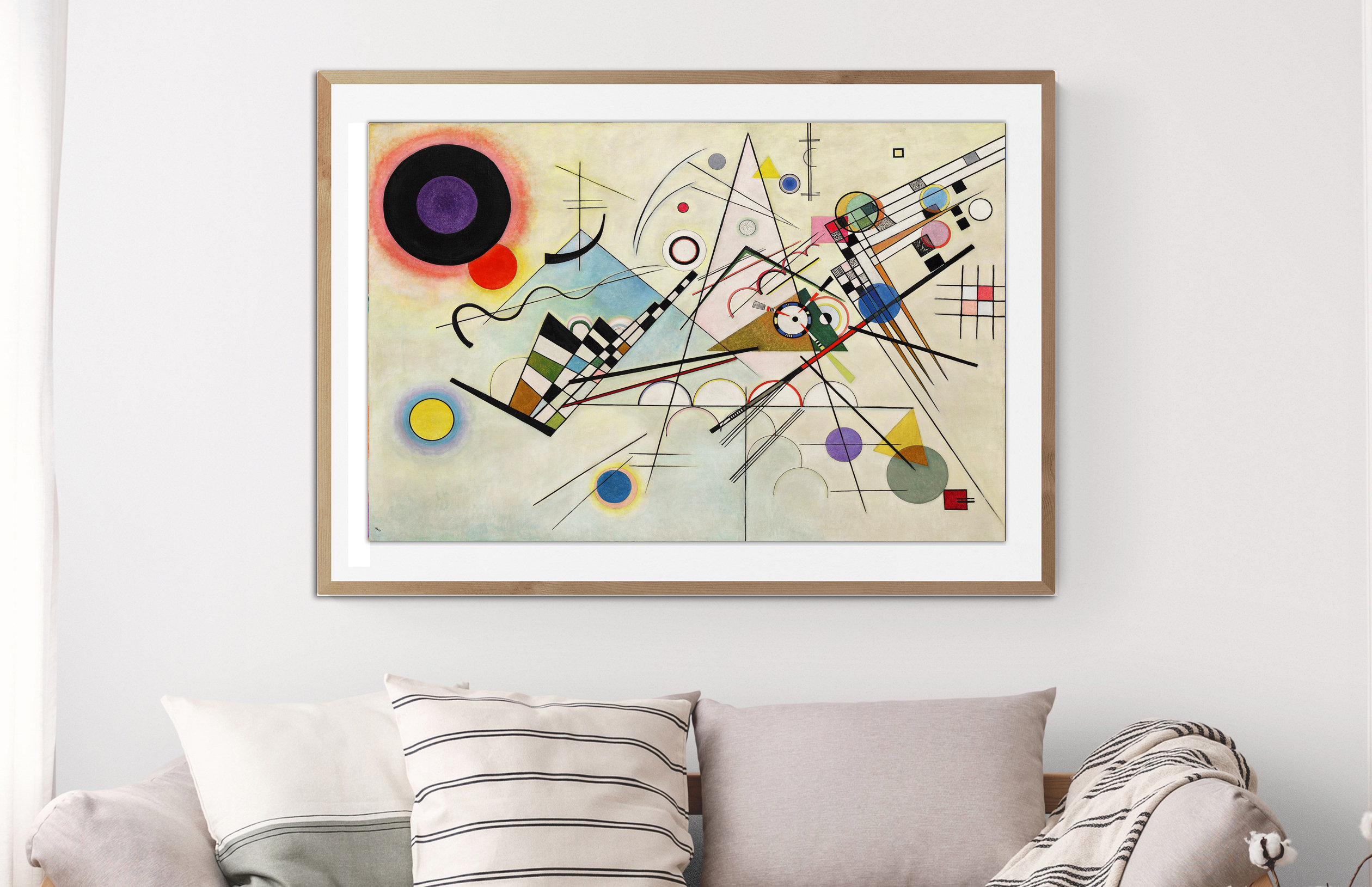 Fine Art Print Modern Artwork Abstract Wall Décor Colorful Wall Art Deepened Impulse by Wassily Kandinsky Expressionist Poster