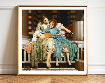 The Music Lesson Fine Art Print by John Frederic Leighton