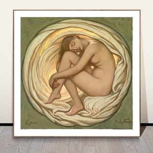 The Heart of the Rose by Elihu Vedder Fine Art Print - Poster Paper, Canvas Print / Gift Idea / Wall Decor