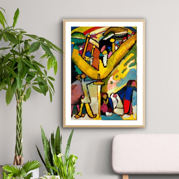 Studie für Improvisation 8 by Wassily Kandinsky Fine Art Print -  Poster Paper or Canvas Print / Gift Idea / Wall Decor