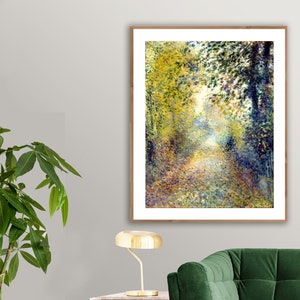 In the Woods by Pierre Auguste Renoir Fine Art Print - Poster Paper or Canvas Print / Gift Idea / Wall Decor