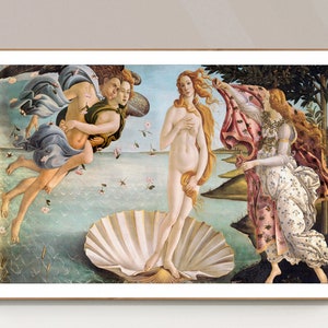 The Birth of Venus by Sandro Botticelli  Fine Art Print - Mythological Art, Figurative Art, Renaissance Art, Gift Ideas