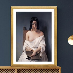 Francesco Hayez Meditation Fine Art Poster: Romanticism Painting image 2