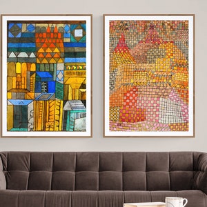 Set of 2, Paul Klee Collections Abstract  Fine Art Prints - Abstract Painting, Modern Art / Gift Idea
