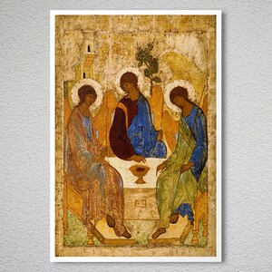 The Holy Trinity by Andrei Rublev Fine Art Print Poster | Etsy