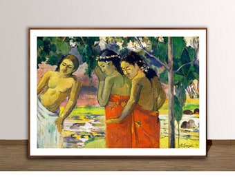 Gauguin Three Tahitian Women Fine Art Print - Figurative Painting