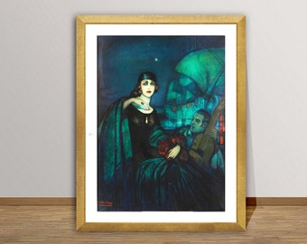 Pola Negri & Rudolph Valentino Fine Art Print: Silent Film Era