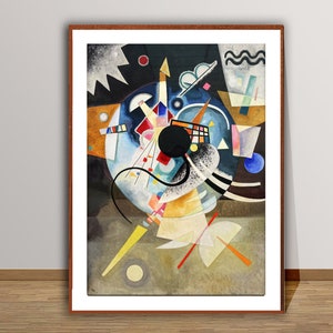 One Center by Wassily Kandinsky Fine Art Print - Modern Artwork, Abstract Art, Colorful Wall Decor / Kandinsky Poster Gifts