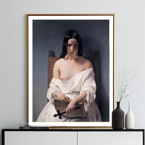 Francesco Hayez Meditation Fine Art Poster: Romanticism Painting image 3