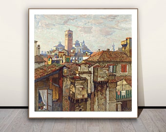 Rooftops Venice by Konstantin Gorbatov Fine Art Print - Poster Paper, Canvas Print / Gift Idea / Wall Decor