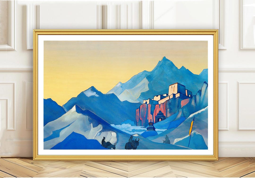 Nicholas Roerich Art Print: Stronghold of the Spirit, Mountain