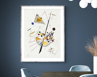 Delicate Tension by Wassily Kandinsky Fine Art Print, Modern Artwork, Expressionist Poster, Abstract Wall Décor, Colorful Wall Art