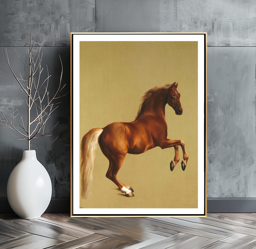 ジョージ・スタッブスの馬のアートプリント：馬術用壁飾り - Etsy 日本