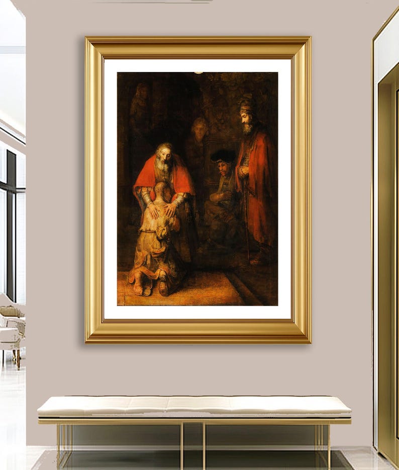 Rembrandt - Return of the Prodigal Son - Fine Art Print - Etsy