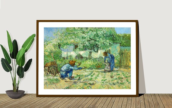Eerste stappen door Vincent van Gogh Fine Art Print - Etsy Nederland