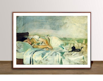Ferdinand Hodler Fine Art Print: Little Girl with Cat