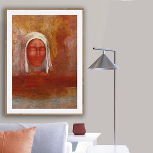 La Vierge d&#39;Aurore by Odilon Redon Fine Art Print - Poster Paper or Canvas Print / Gift Idea / Wall Decor