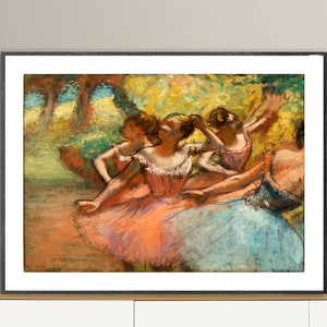 Four Ballet Dancers by Edgar Degas Fine Art Print - Figurative Art, Dancers Art, Impressionist Art, Gift Ideas
